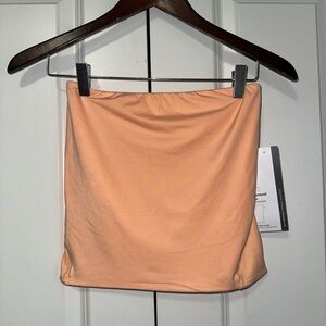 Lululemon Wundermost Ultra Soft Nulu Tube Top M Orange NWT